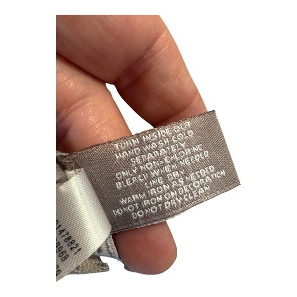 Chico’s Beaded Embroidered Sheer Mesh Beige Bohemian Festival Vest Size 2 (M/L) - Picture 12 of 12